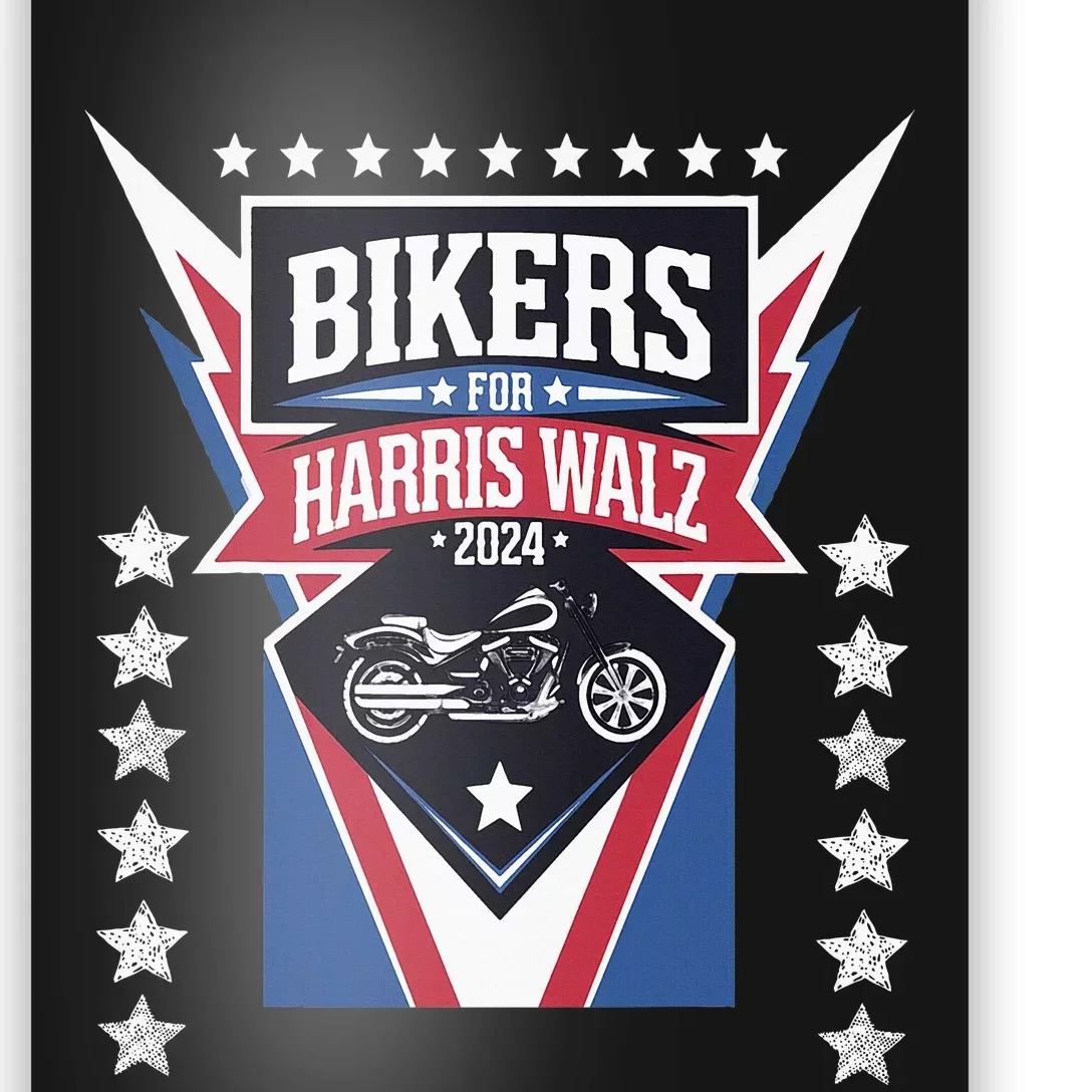 Bikers For Harris Walz 2024 Harris Waltz 2024 Election Poster