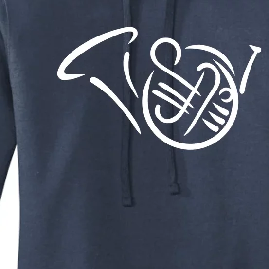 Bugle french horn Women's Pullover Hoodie