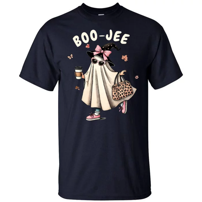 Boojee Funny Halloween Boujee Shopping Ghost Fall Tall T-Shirt