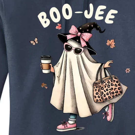 Boojee Funny Halloween Boujee Shopping Ghost Fall Women's Pullover Hoodie