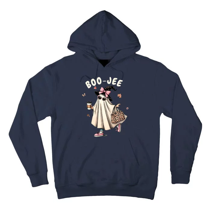 Boojee Funny Halloween Boujee Shopping Ghost Fall Tall Hoodie