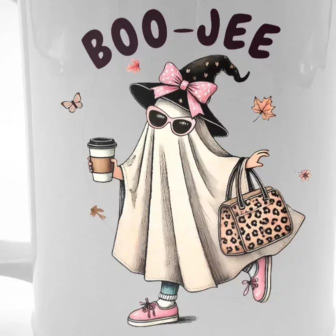 Boojee Funny Halloween Boujee Shopping Ghost Fall Front & Back Beer Stein