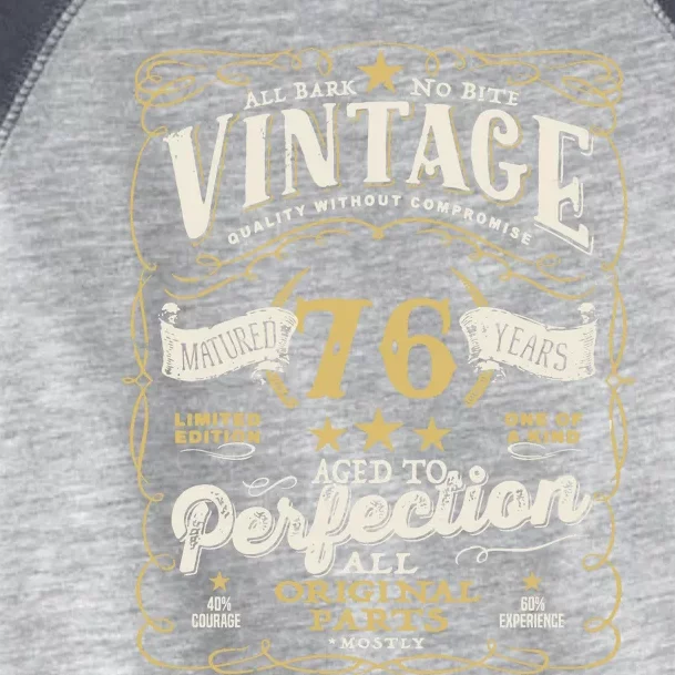 Birthday For Him 76th Birthday Aged To Perfection Toddler Fine Jersey T-Shirt