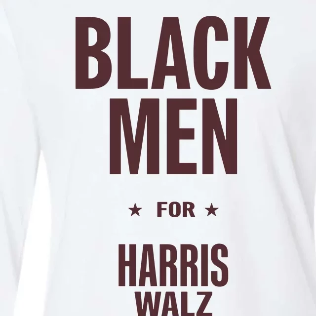 Black For Harris Walz Womens Cotton Relaxed Long Sleeve T-Shirt