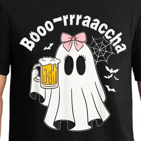 Booracha Funny Halloween Ghost Beer Design Borracha Pajama Set