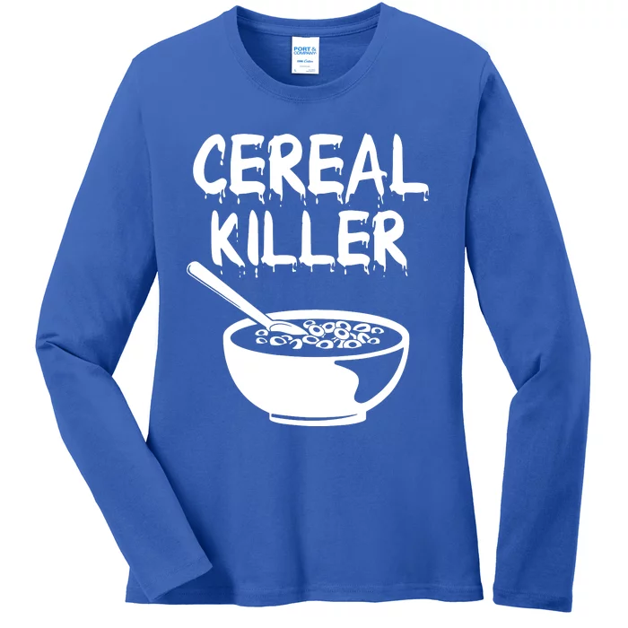 Breakfast Food Humor Ladies Long Sleeve Shirt