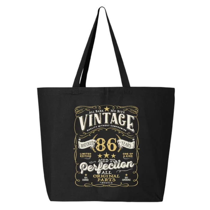 Birthday For Him 86th Birthday Aged To Perfection 25L Jumbo Tote