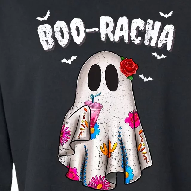 Booracha Funny Halloween Ghost Boo Jee Ghost For Halloween Cropped Pullover Crew