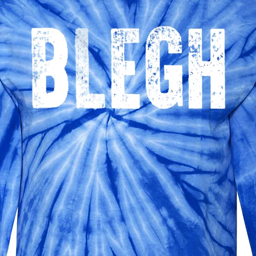 Blegh Funny Heavy Metal Metalcore Rock Music Singer Vocalist Meaningful Gift Tie-Dye Long Sleeve Shirt