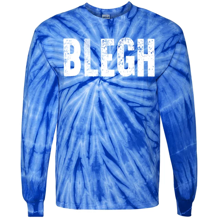 Blegh Funny Heavy Metal Metalcore Rock Music Singer Vocalist Meaningful Gift Tie-Dye Long Sleeve Shirt