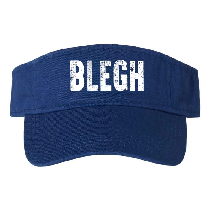 Blegh Funny Heavy Metal Metalcore Rock Music Singer Vocalist Meaningful Gift Valucap Bio-Washed Visor