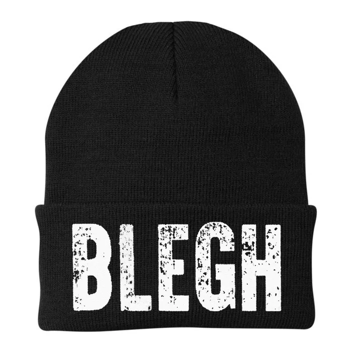 BLEGH Funny Heavy Metal Metalcore Rock Music Singer Vocalist Knit Cap Winter Beanie