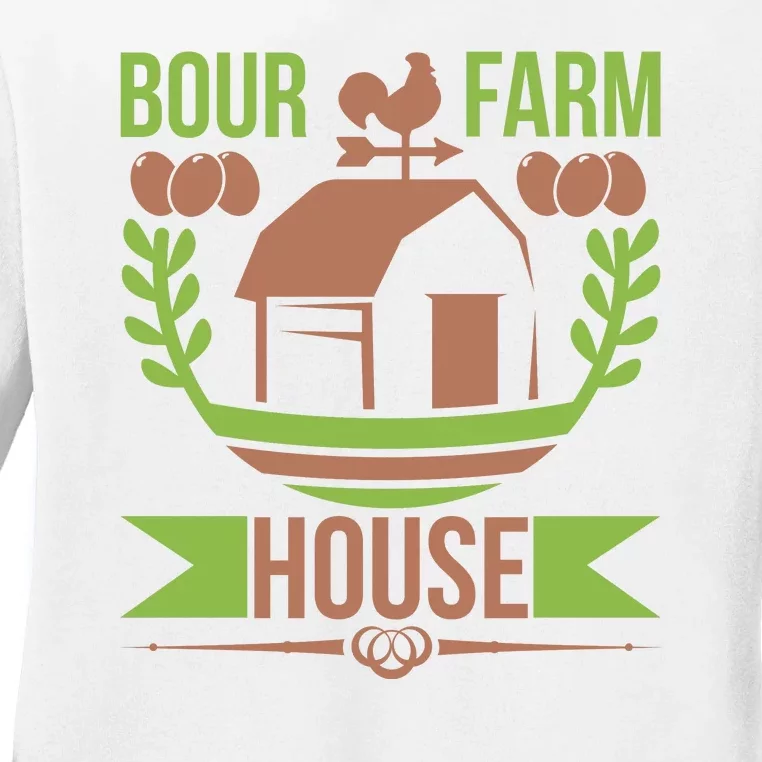 Bour Farm House Ladies Long Sleeve Shirt