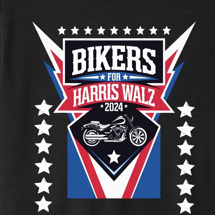 Bikers For Harris Walz 2024 Harris Waltz 2024 Election ChromaSoft Performance T-Shirt