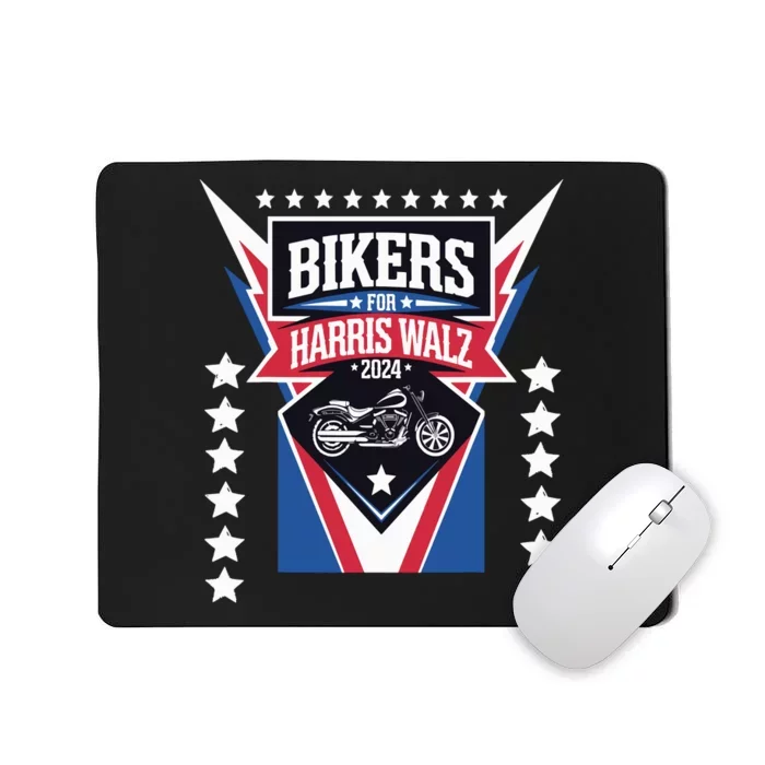 Bikers For Harris Walz 2024 Harris Waltz 2024 Election Mousepad