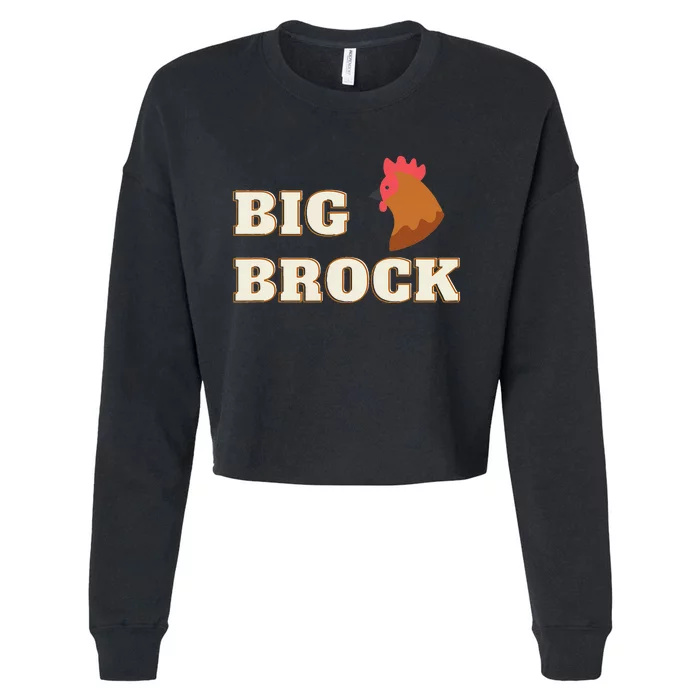 Brock Funny Humor Design Cropped Pullover Crew