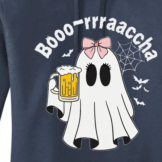 Booracha Funny Halloween Ghost Beer Design Borracha Women's Pullover Hoodie