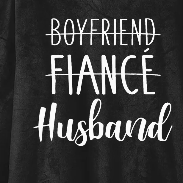 Boyfriend Fiancé Husband For Wedding And Honeymoon Hooded Wearable Blanket