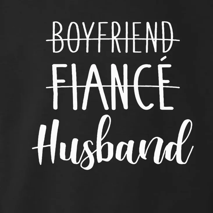 Boyfriend Fiancé Husband For Wedding And Honeymoon Toddler Hoodie