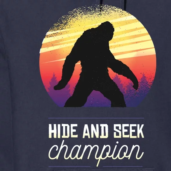 Big Foot Hide And Seek Champion Premium Hoodie