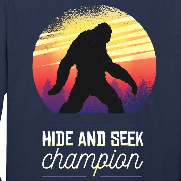 Big Foot Hide And Seek Champion Tall Long Sleeve T-Shirt