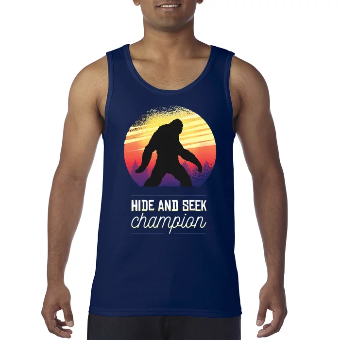 Big Foot Hide And Seek Champion Tank Top