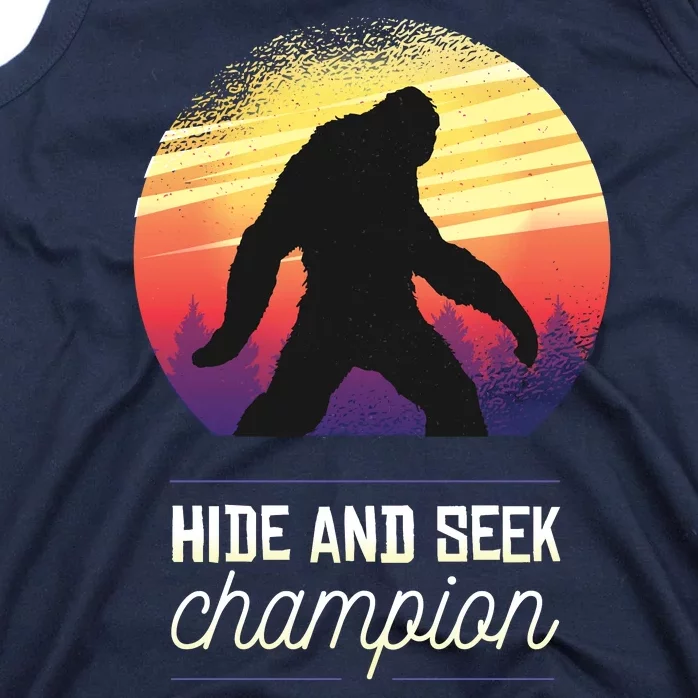 Big Foot Hide And Seek Champion Tank Top