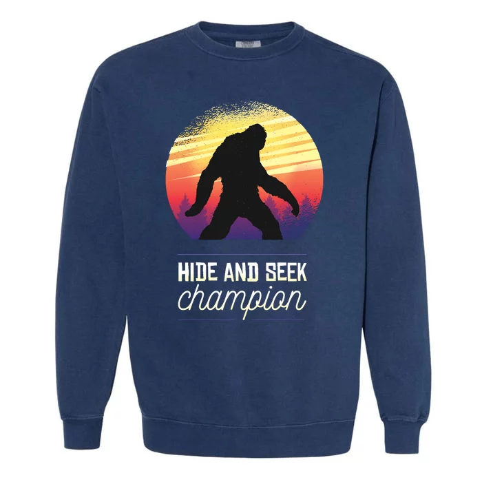 Big Foot Hide And Seek Champion Garment-Dyed Sweatshirt