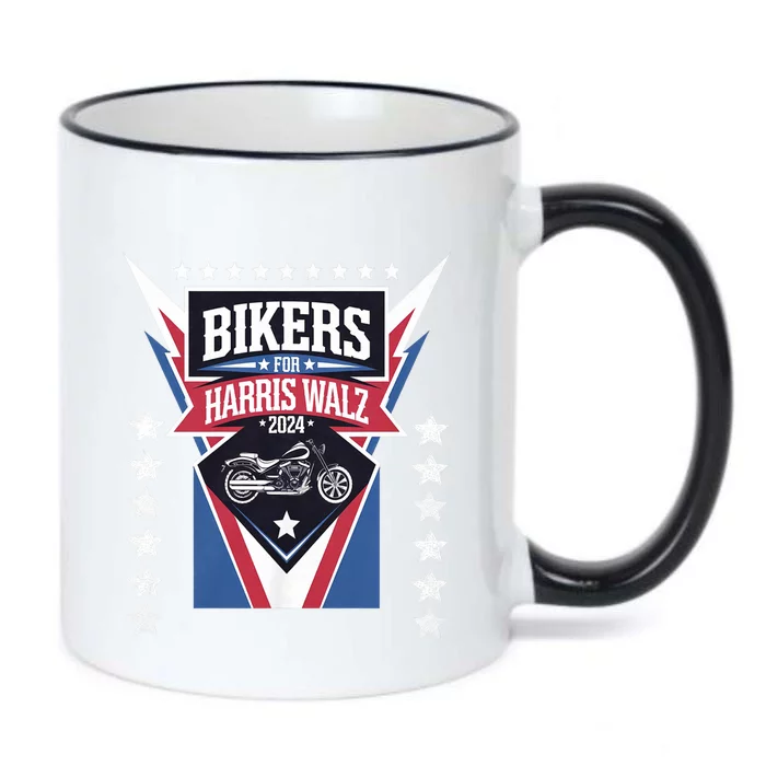 Bikers For Harris Walz 2024 Harris Waltz 2024 Election Black Color Changing Mug