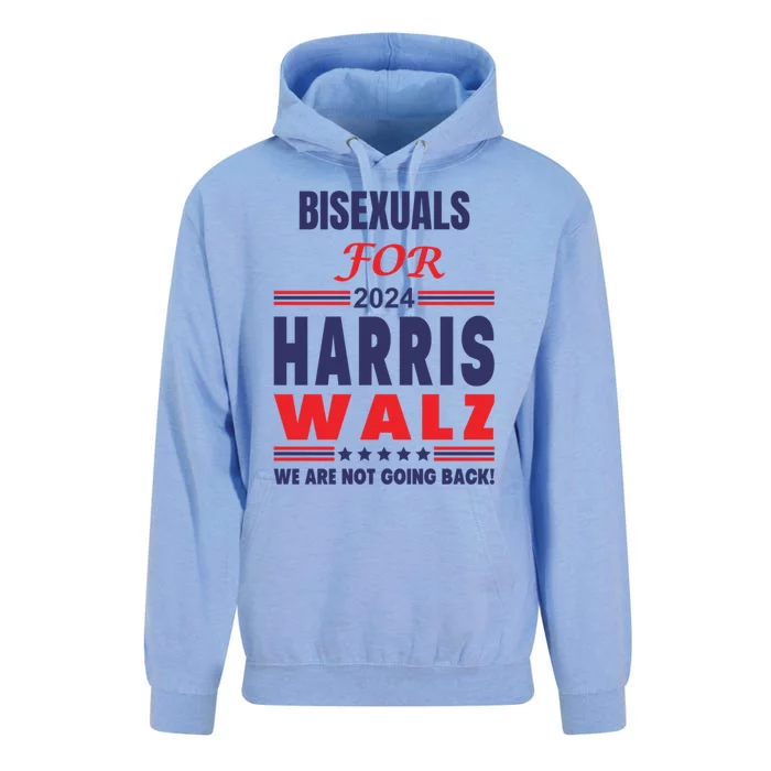 Bisexuals For Harris Walz We Are Not Going Back Gift Unisex Surf Hoodie