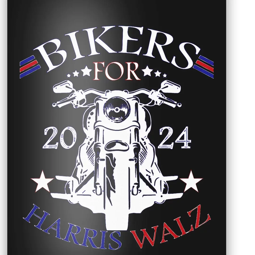 Bikers For Harris Walz 2024 Harris Waltz 2024 Election Poster