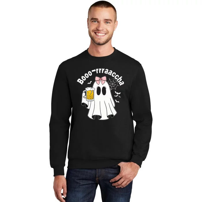 Booracha Funny Halloween Ghost Beer Design Borracha Sweatshirt