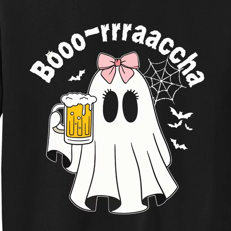 Booracha Funny Halloween Ghost Beer Design Borracha Sweatshirt