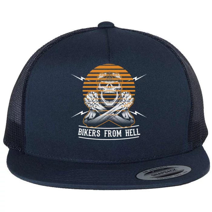 Bikers From Hell Flat Bill Trucker Hat