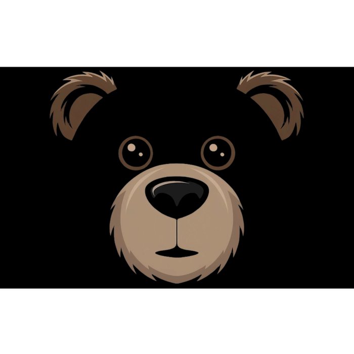 Bear Face Halloween Costume Brown Bear Animal Bumper Sticker