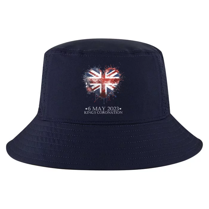 British Flag Heart King's Coronation. Union Jack Charles Cool Comfort Performance Bucket Hat