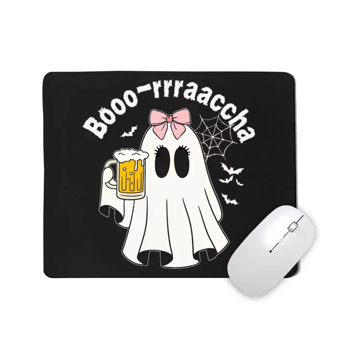 Booracha Funny Halloween Ghost Beer Design Borracha Mousepad