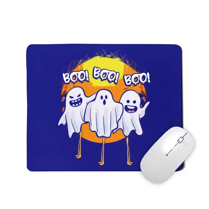 Boo Flamingos Halloween Pink Flamingo Scary Ghost Lover Funny Gift Mousepad