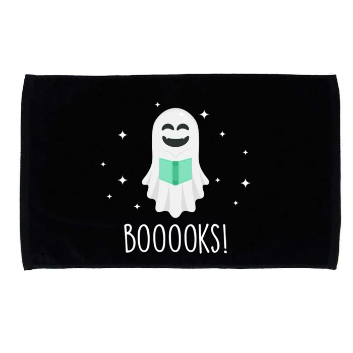 Booooks! Funny Halloween Cute Ghost Reading Books Great Gift Microfiber Hand Towel