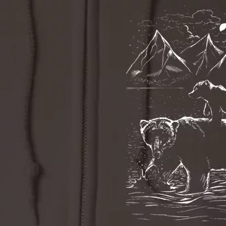 Bear Family In The Wild Full Zip Hoodie