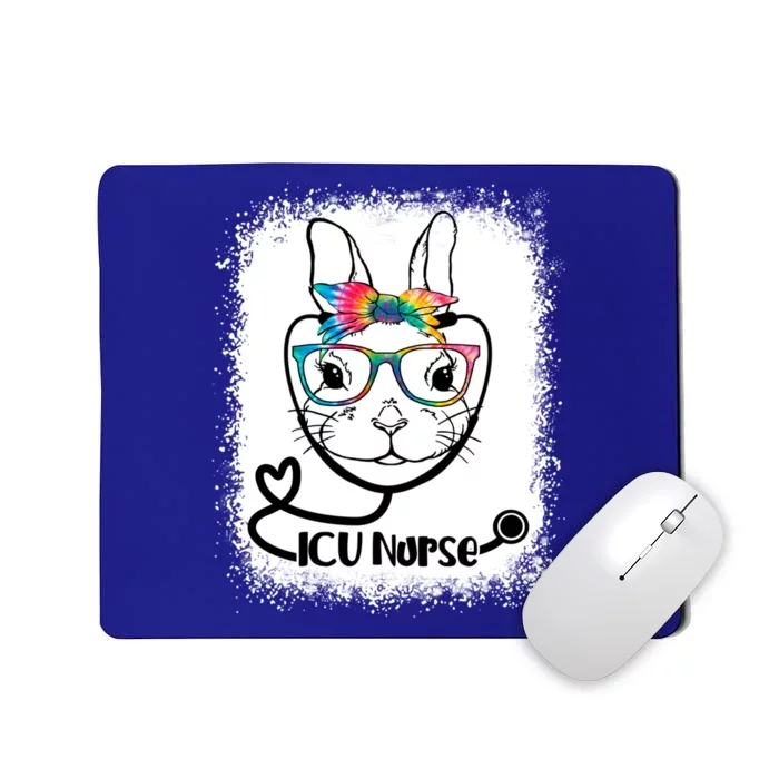 Bunny Face Icu Nurse Glasses Nurse Easter Day Great Gift Mousepad