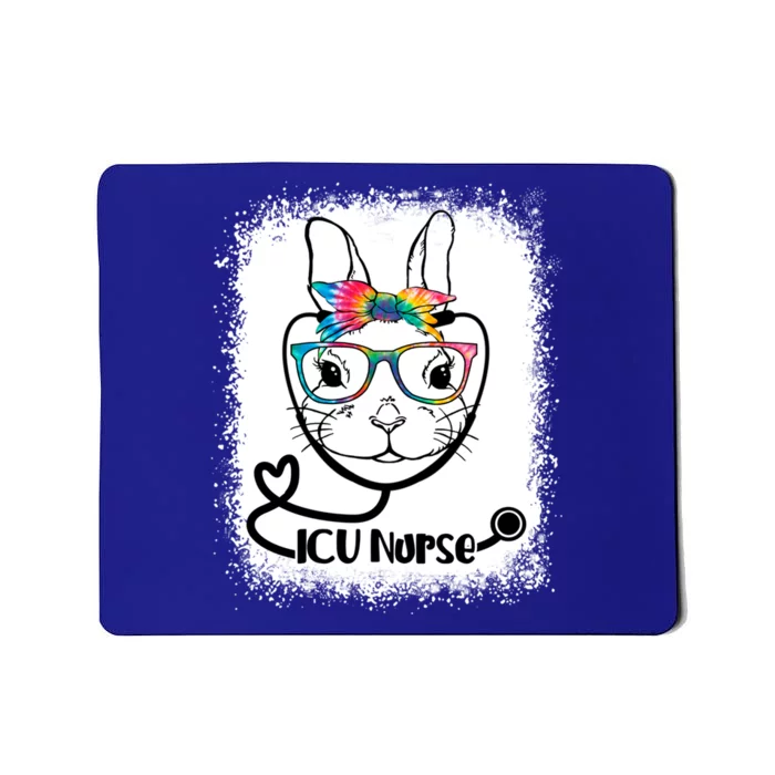 Bunny Face Icu Nurse Glasses Nurse Easter Day Great Gift Mousepad