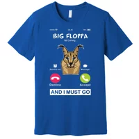 Funny Big Floppa Wearing Meme Sunglasses Women's V-Neck T-Shirt