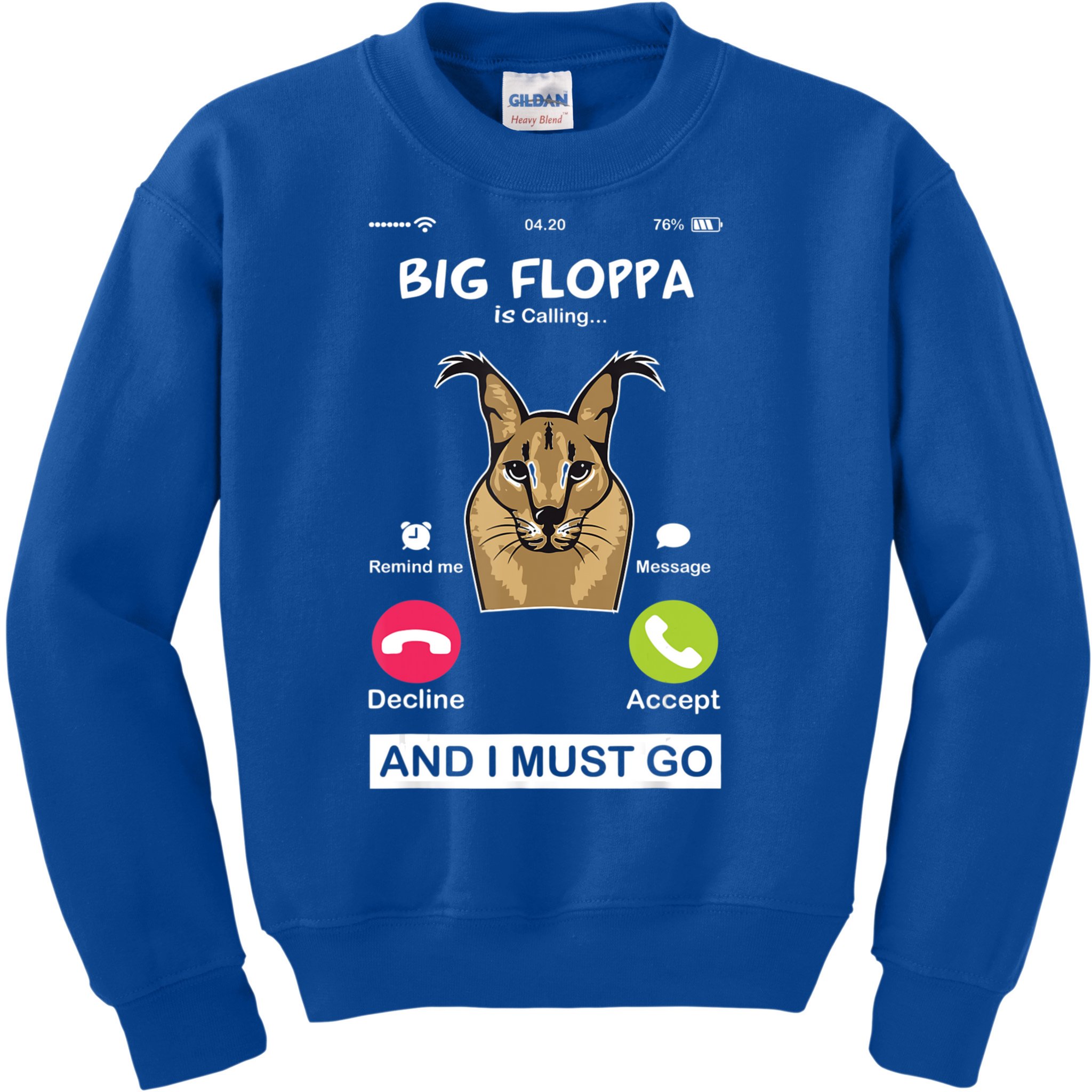 Big Floppa Meme Cat' Unisex Two-Tone Hoodie