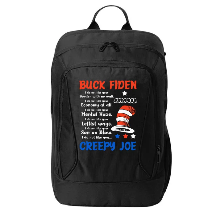 Buck Fiden I Do Not Like Your Border With No Wall Us Flag City Backpack