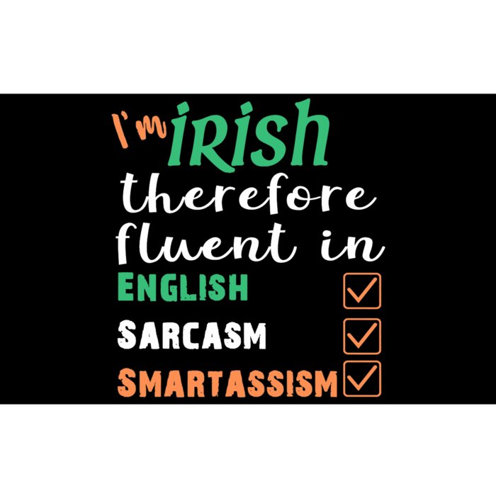 Best Funny Irish Fluent In Smart St Patricks Gift Bumper Sticker