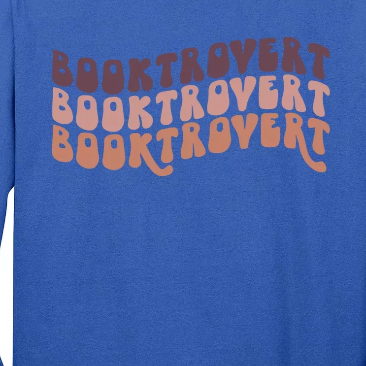 Booktrovert Funny Introvert Book Lover Bookworm Gift Tall Long Sleeve T-Shirt