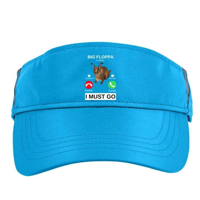 Big Floppa Is Calling Funny Caracal Big Cat Meme Adult Drive Performance Visor