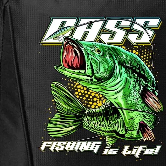 Bass Fishing Is Life City Backpack