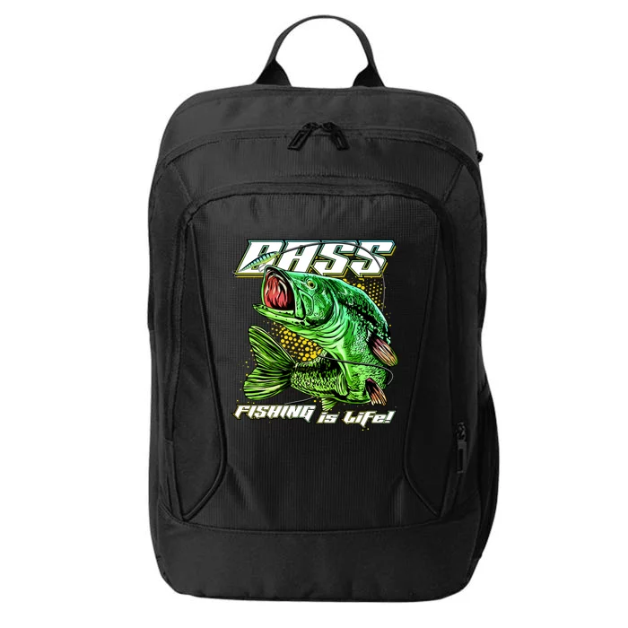 Bass Fishing Is Life City Backpack